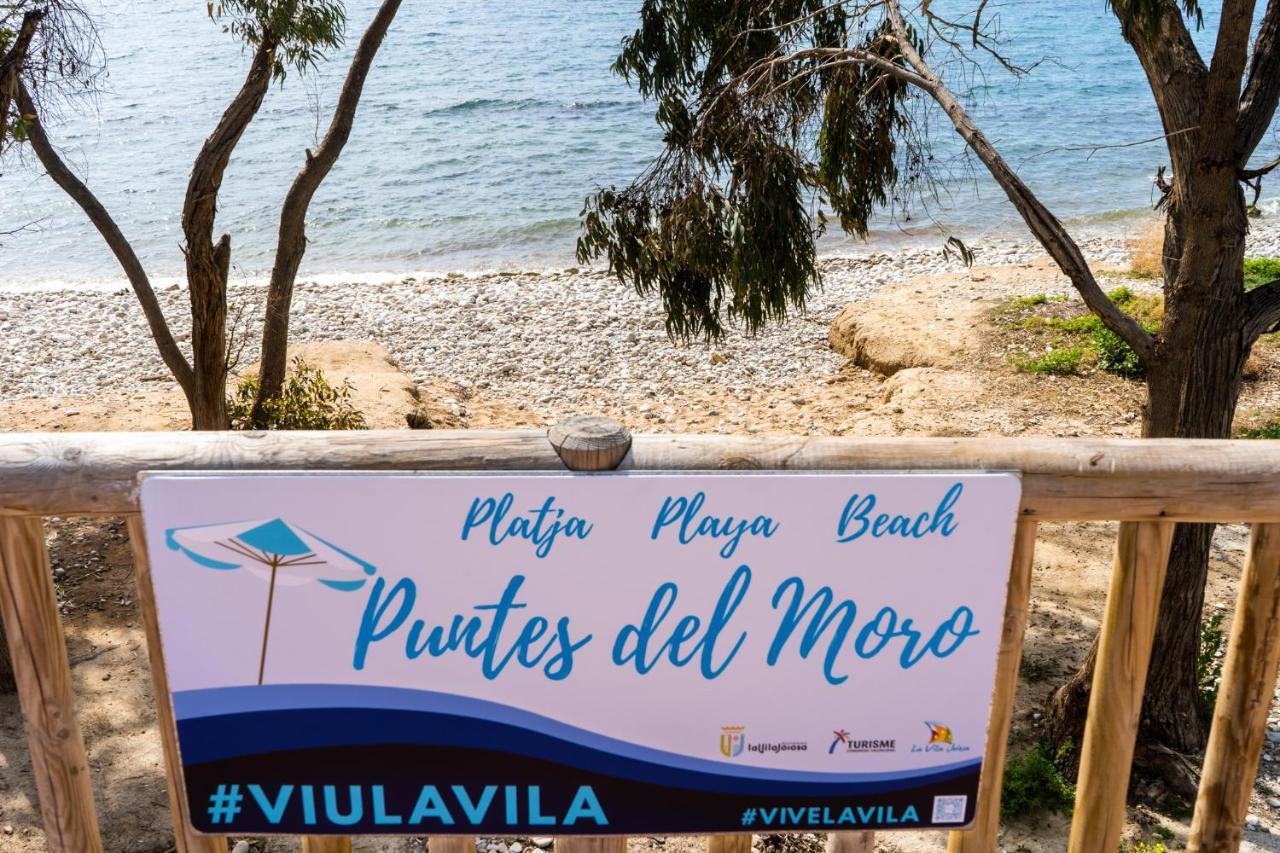 Primera línea de mar con piscina, gimnasio y parking 2 hab y 2 baños Villajoyosa Exterior foto